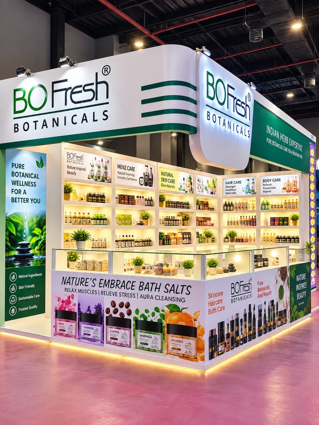 BO Fresh Botanicals exhibition stall