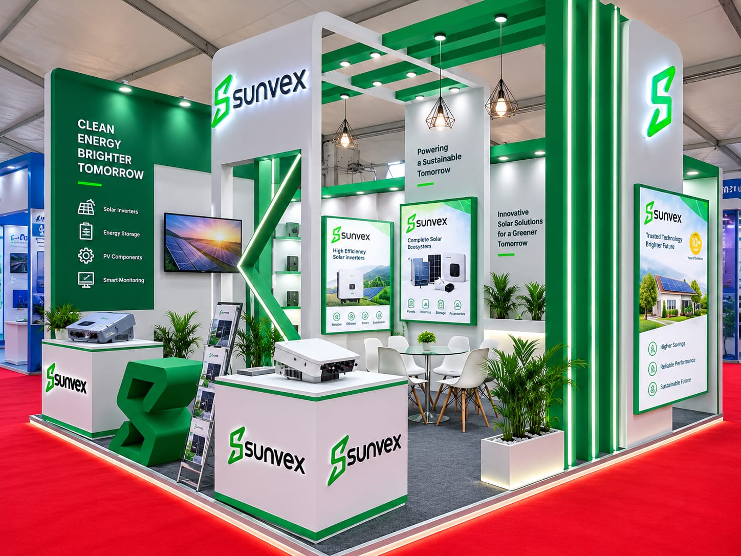 Sunvex exhibition stall by Colour Bar Media Solutions