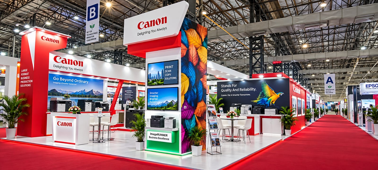 Canon exhibition stall by Colour Bar Media Solutions